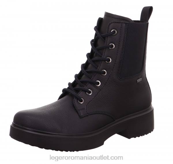 femei cizme angel cu siret negre 882B315 Legero