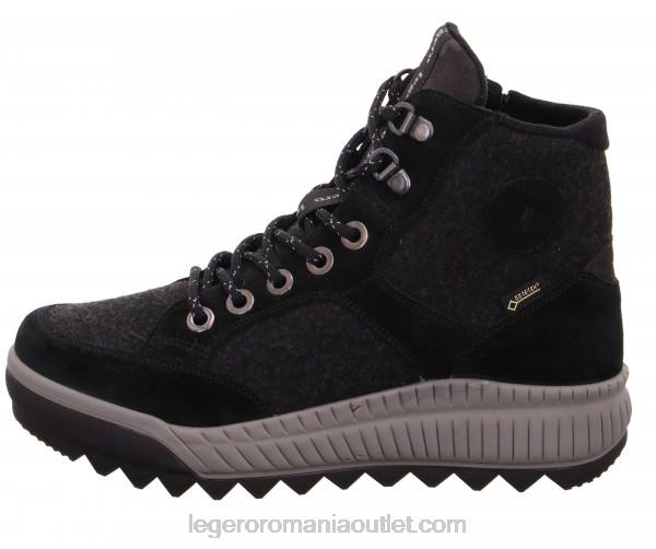femei cizme tirano negre 882B251 Legero