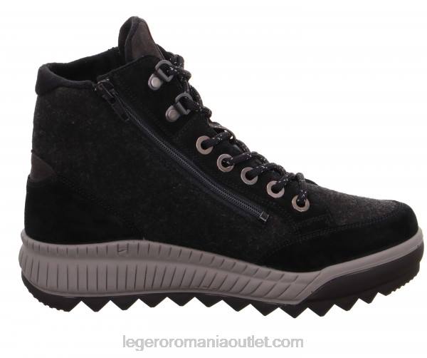 femei cizme tirano negre 882B251 Legero