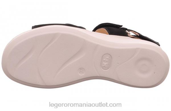 femei sandale negre negre 882B335 Legero